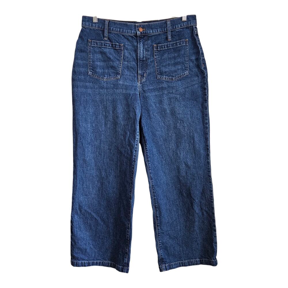 MADEWELL Women Perfect Vintage Wide Leg Jeans Blue Label 32 / Actual 34.5 x 30